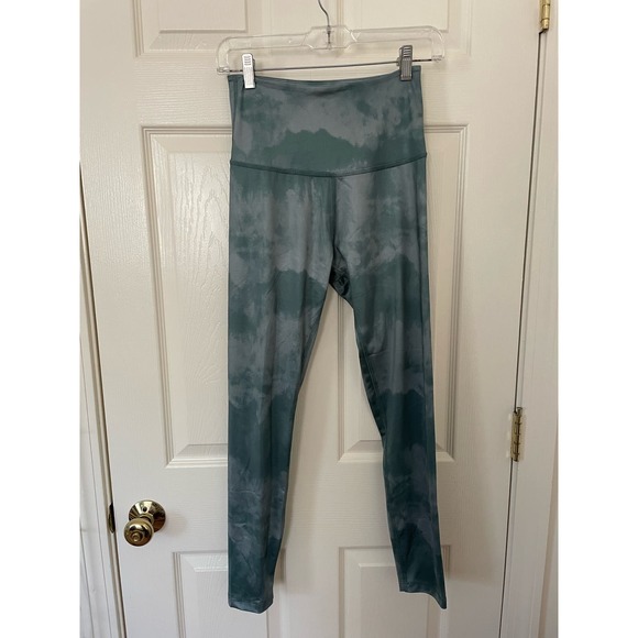 Beyond Yoga Olympus High Rise Green Tie Dye Patterned Leggings Medium - Picture 2 of 6